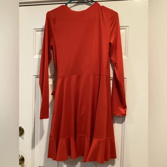 Red Wrap Dress - Picture 4 of 5